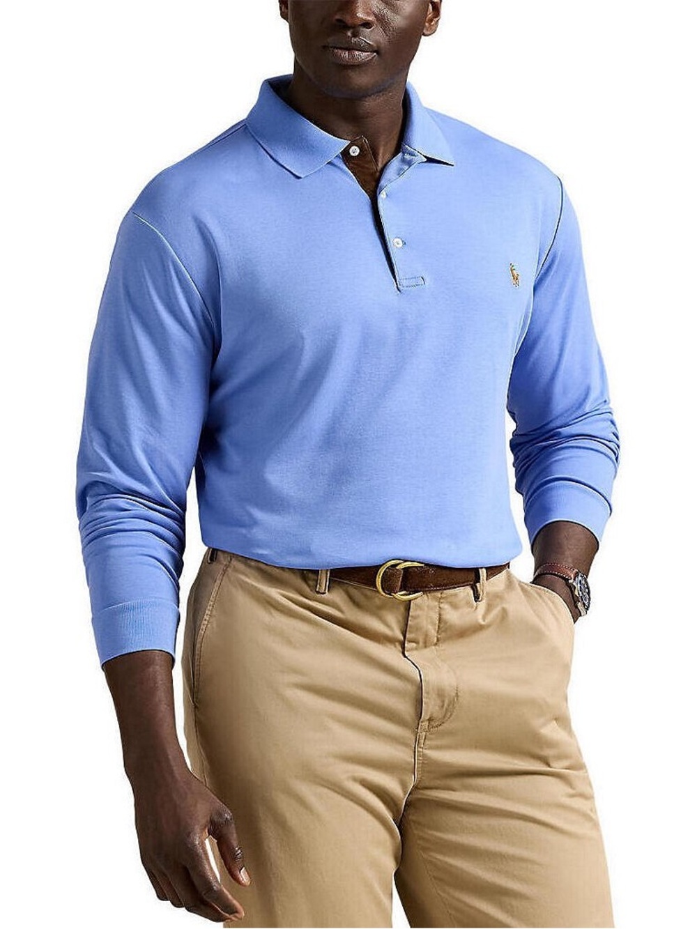Polo Ralph Lauren Big & Tall Soft Cotton Long Sleeve Polo Shirt